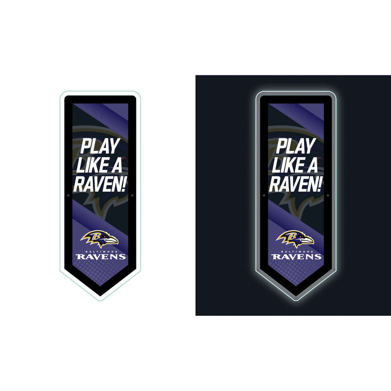 Baltimore Ravens NFL Football Pennant Glazelite LED Decor