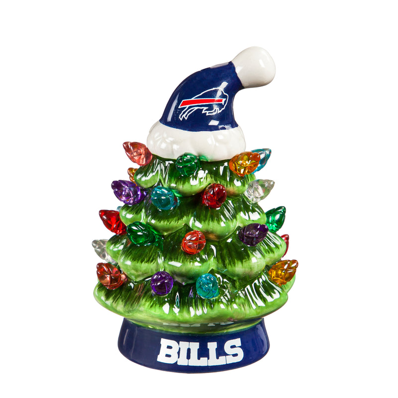 4" Mini LED Tabletop Christmas Tree, Buffalo Bills,8led3803mt