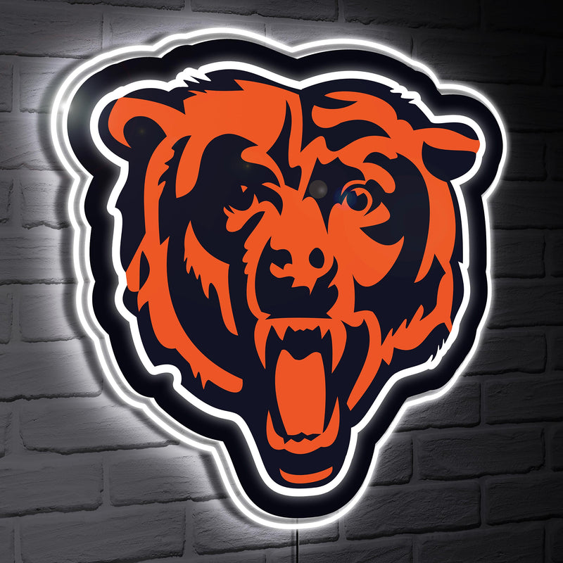 Chicago Bears LED Wall Decor, Glazelite, Logo