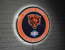 Chicago Bears Superbowl XX Champions Football Round LED Wall Decor