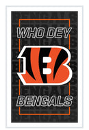 Cincinnati Bengals NFL Football Rectangle Neolite LED Decor