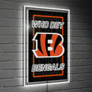 Cincinnati Bengals NFL Football Rectangle Neolite LED Decor