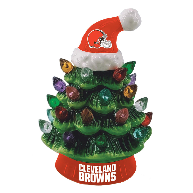 Cleveland Browns Mini LED Tabletop Christmas Tree, 4"