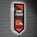 LED Wall Decor, Edgelite, Pennant, Cleveland Browns