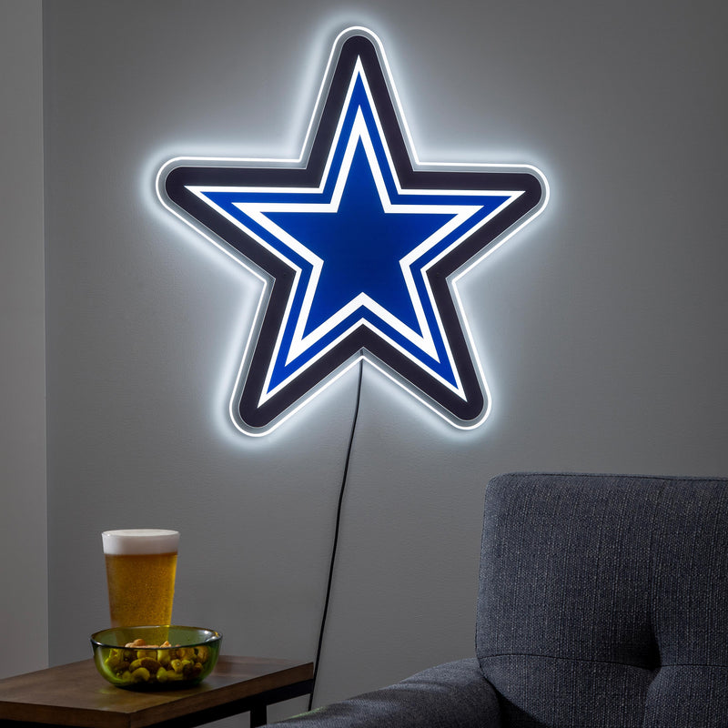 Dallas Cowboys LED Wall Decor, Glazelite, Logo