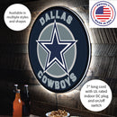 Dallas Cowboys NFL Football Large Round Edgelite LED Decor