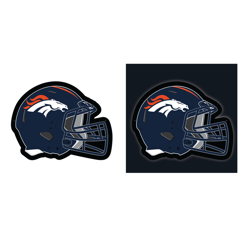 Denver Broncos NFL Football Helmet Edgelite LED Decor