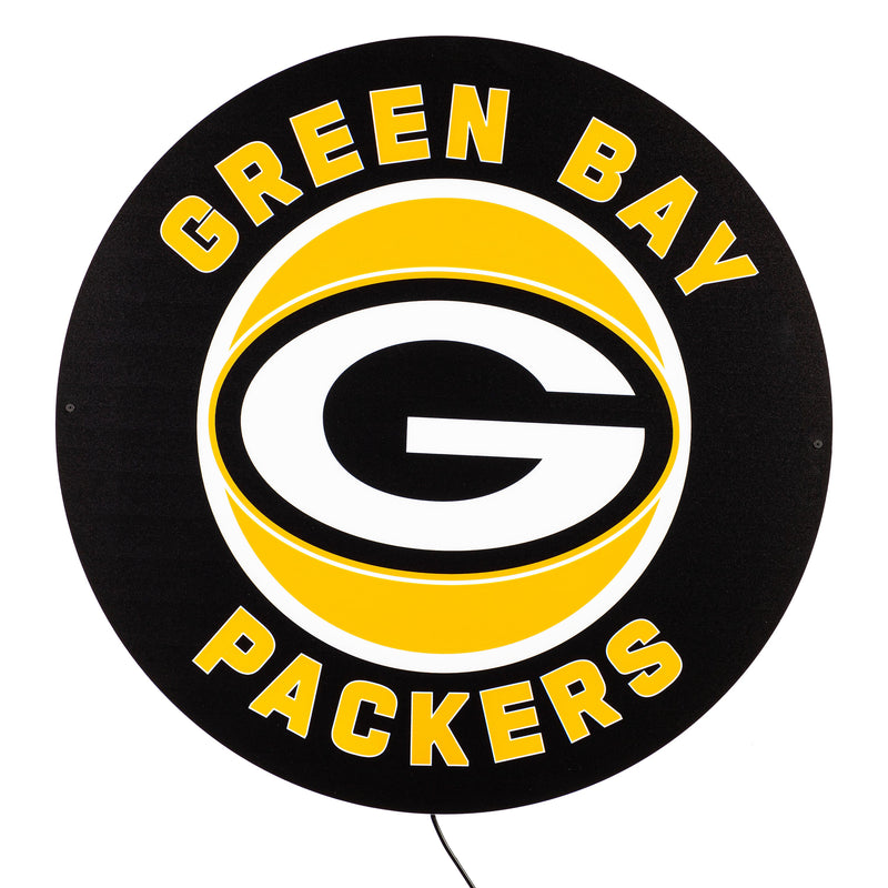 Green Bay Packers NFL Football Large Round Edgelite LED Decor