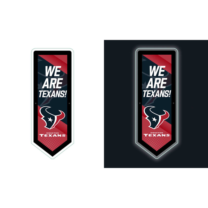 Houston Texans NFL Football Pennant Glazelite LED Decor