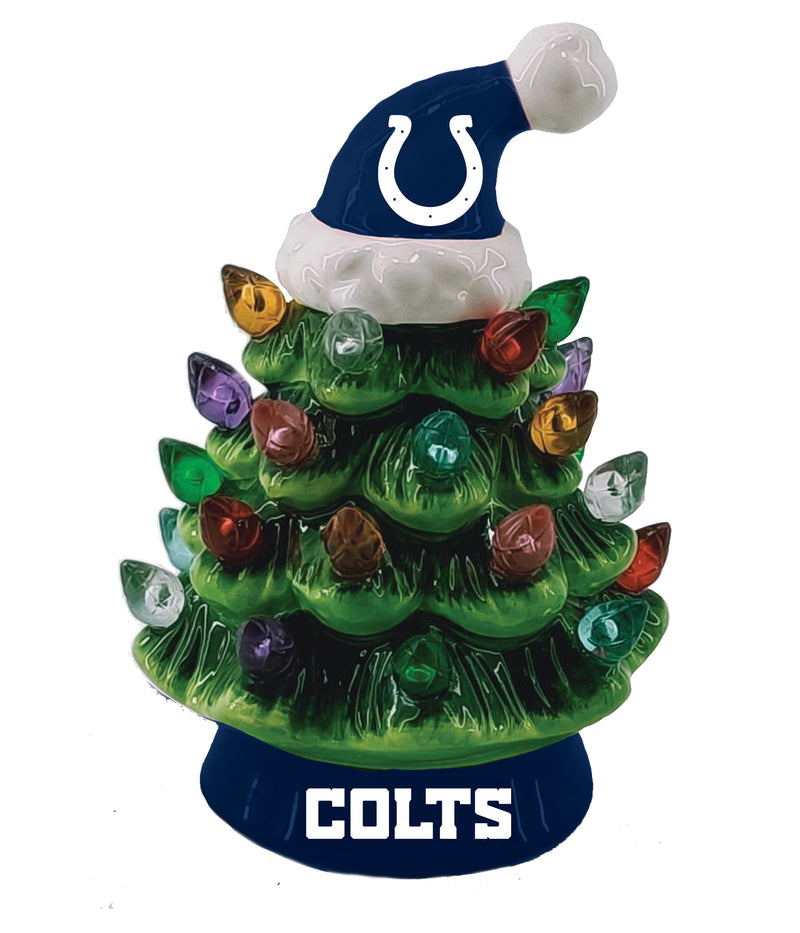 4" Mini LED Tabletop Christmas Tree, Indianapolis Colts,8led3813mt