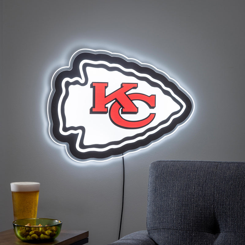 Kansas City Chiefs LED Wall Decor, Glazelite, Logo