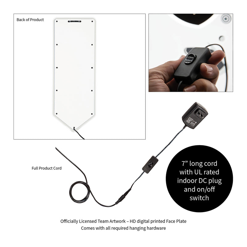 New Orleans Saints NFL Football Pennant Glazelite LED Decor