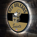 New Orleans Saints NFL Football Large Round Vintage Edgelite LED Decor