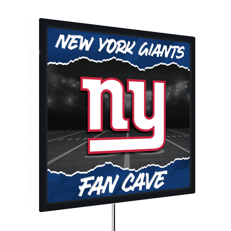 New York Giants 23"H x 23"L LED Wall Decor, Edgelite, Square