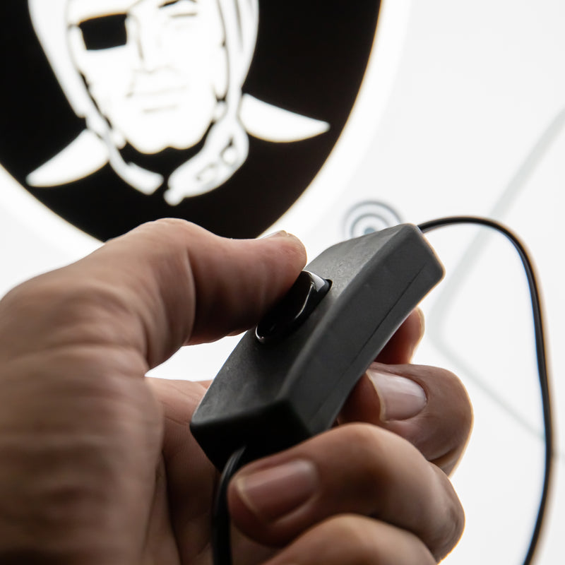 Las Vegas Raiders NFL Football Helmet Edgelite LED Decor