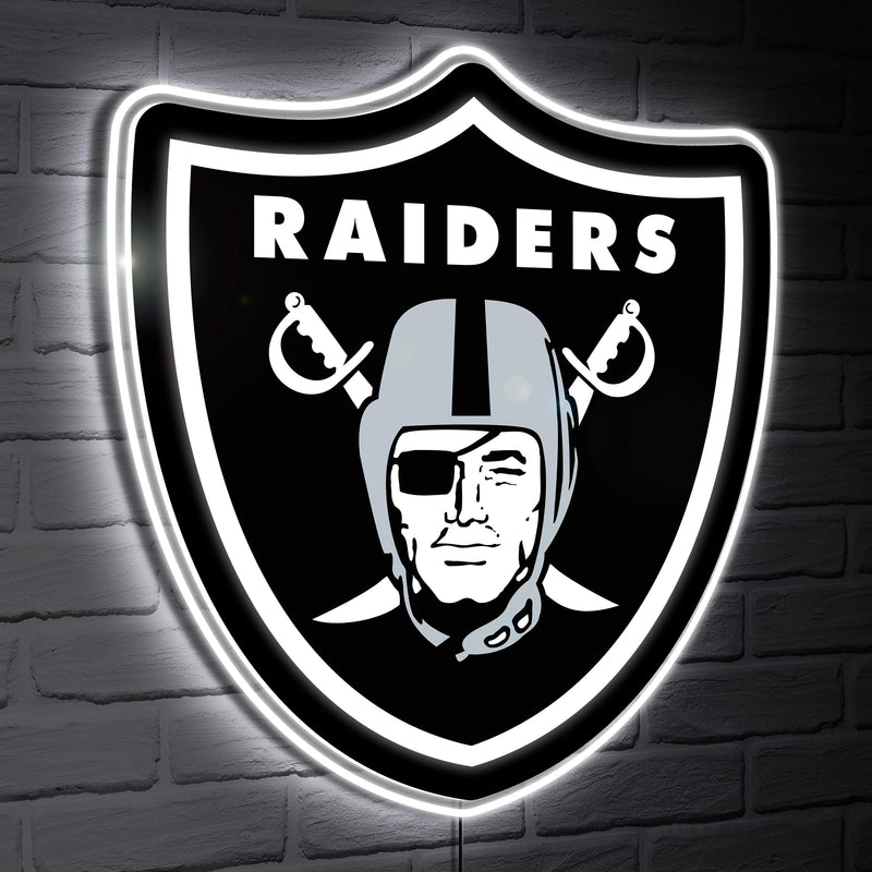 Las Vegas Raiders LED Wall Decor, Glazelite, Logo