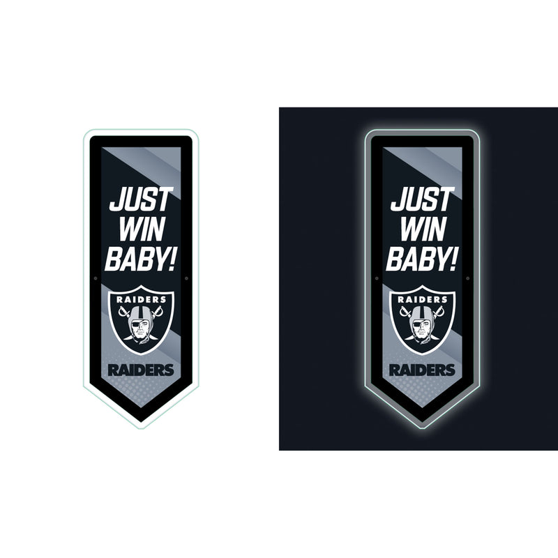 Las Vegas Raiders NFL Football Pennant Glazelite LED Decor