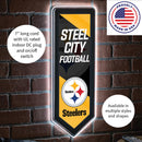 Pittsburgh Steelers NFL Football Pennant Glazelite LED Decor