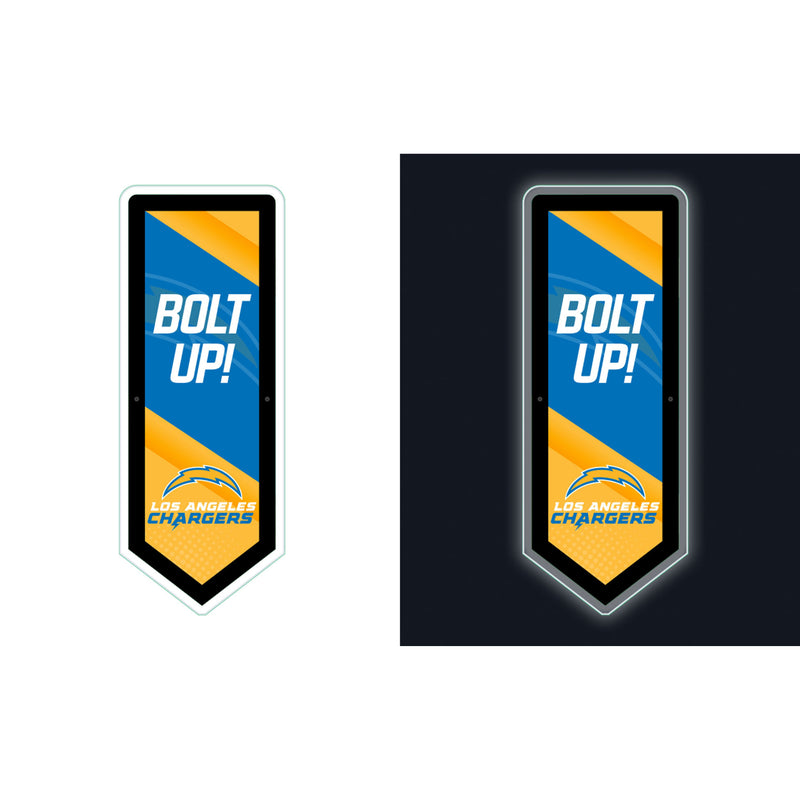 Los Angeles Chargers NFL Football Pennant Glazelite LED Decor