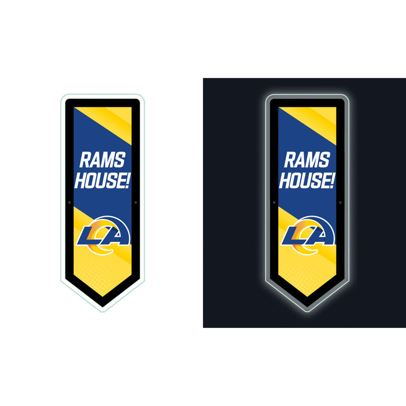 Los Angeles Rams NFL Football Pennant Glazelite LED Decor