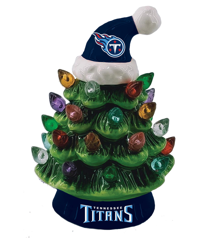 4" Mini LED Tabletop Christmas Tree, Tennessee Titans,8led3830mt