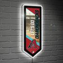 Arizona Diamondbacks Baseball Pennant Glazelite LED Decor