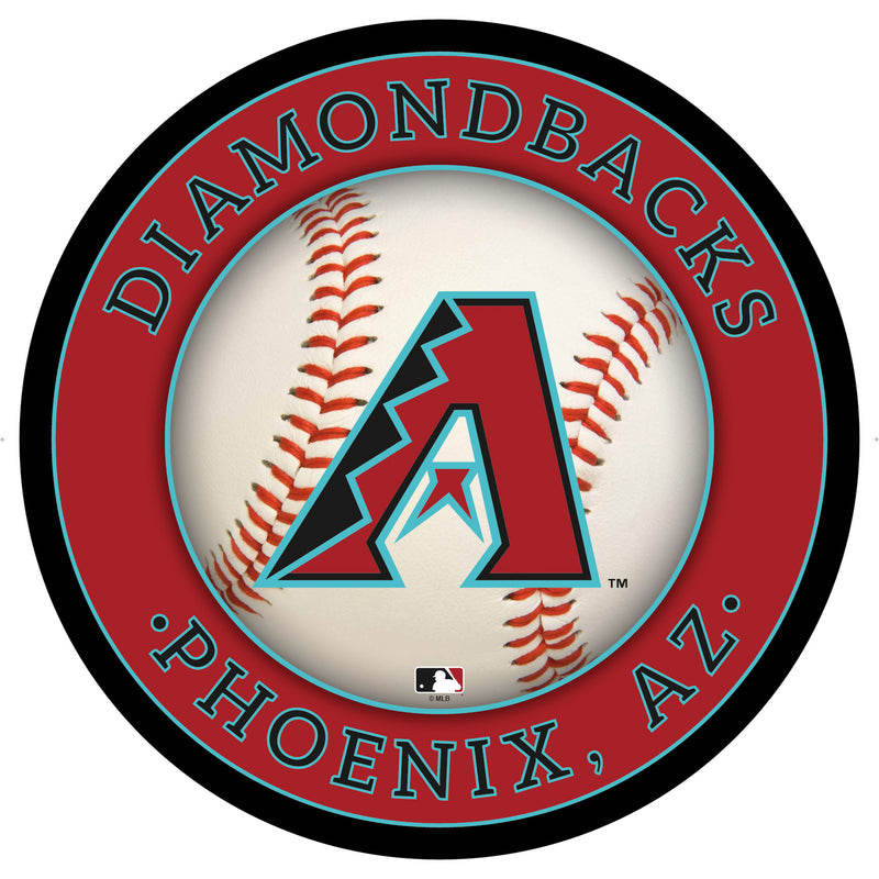 Arizona Diamondbacks Baseball Large Round Edgelite LED Decor
