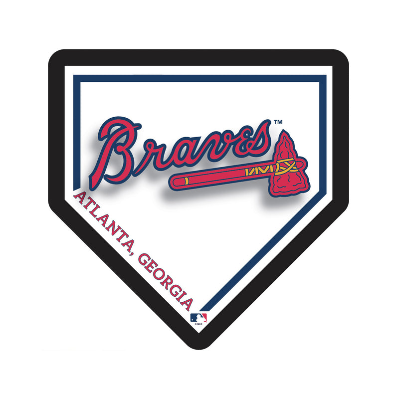 Atlanta Braves, LED Wall Decor, Edgelite, Baseball Homeplate