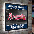 Atlanta Braves 23"H x 23"L LED Wall Decor, Edgelite, Square