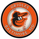 Baltimore Orioles Baseball Large Round Edgelite LED Decor