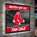 Boston Red Sox 23"H x 23"L LED Wall Decor, Edgelite, Square