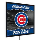 Chicago Cubs 23"H x 23"L LED Wall Decor, Edgelite, Square