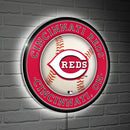 Cincinnati Reds Baseball Large Round Edgelite LED Decor