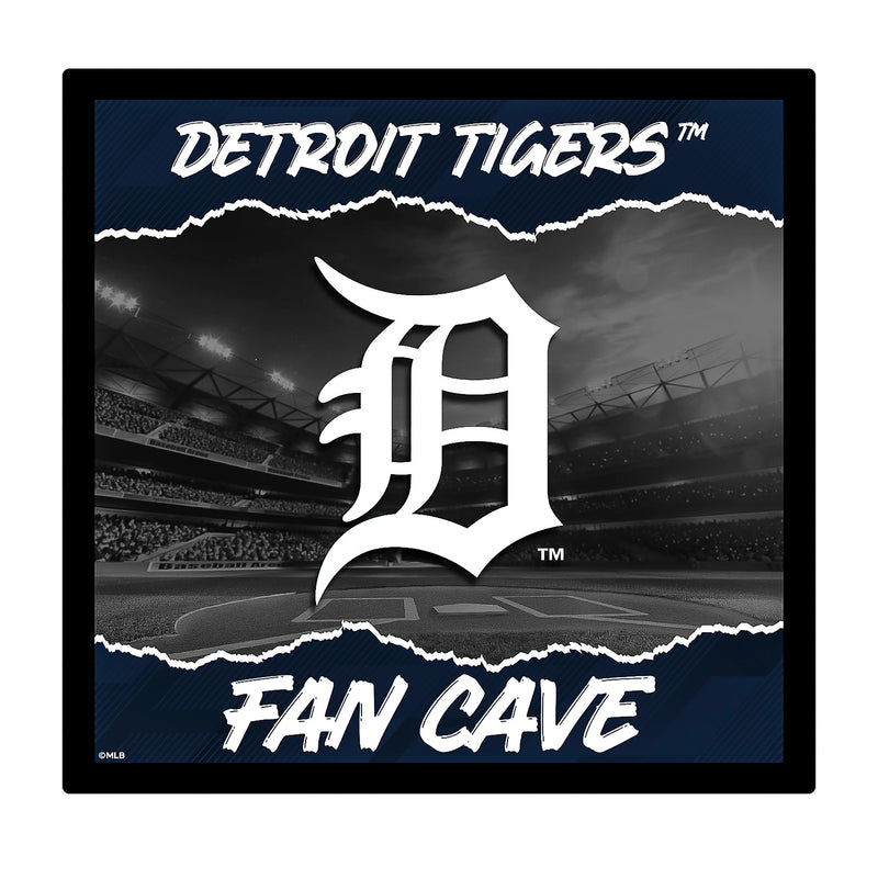 Detroit Tigers 23"H x 23"L LED Wall Decor, Edgelite, Square