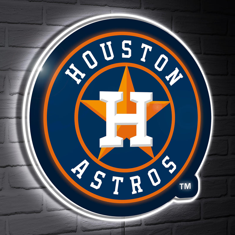 Houston Astros LED Wall Decor, Glazelite, Logo