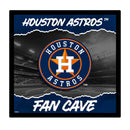 Houston Astros 23"H x 23"L LED Wall Decor, Edgelite, Square