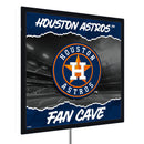 Houston Astros 23"H x 23"L LED Wall Decor, Edgelite, Square