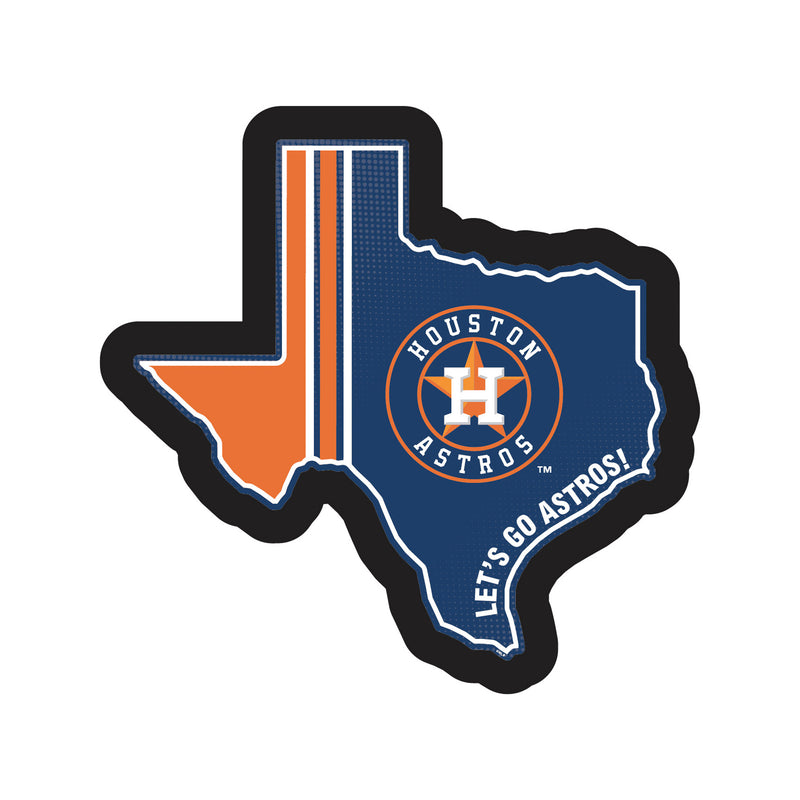 Houston Astros Baseball State Shape Edgelite LED Decor