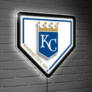 Kansas City Royals, LED Wall Decor, Edgelite, Baseball Homeplate