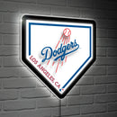 Los Angeles Dodgers, LED Wall Decor, Edgelite, Baseball Homeplate