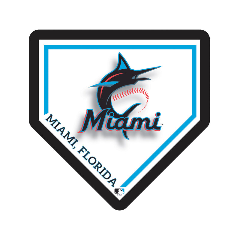 Miami Marlins, LED Wall Decor, Edgelite, Baseball Homeplate