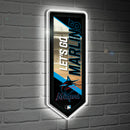 Miami Marlins Baseball Pennant Glazelite LED Decor