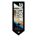 Miami Marlins Baseball Pennant Glazelite LED Decor