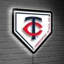 Minnesota Twins, LED Wall Decor, Edgelite, Baseball Homeplate