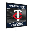 Minnesota Twins 23"H x 23"L LED Wall Decor, Edgelite, Square