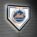 New York Mets, LED Wall Decor, Edgelite, Baseball Homeplate