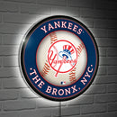 New York Yankees Baseball Round LED Wall Decor