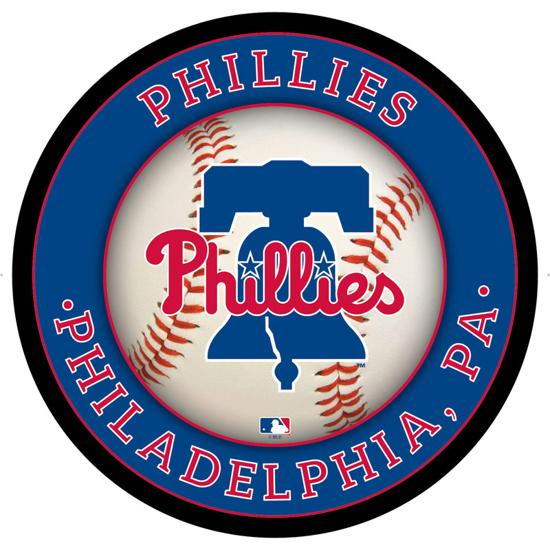 Philadelphia Phillies Baseball Large Round Edgelite LED Decor