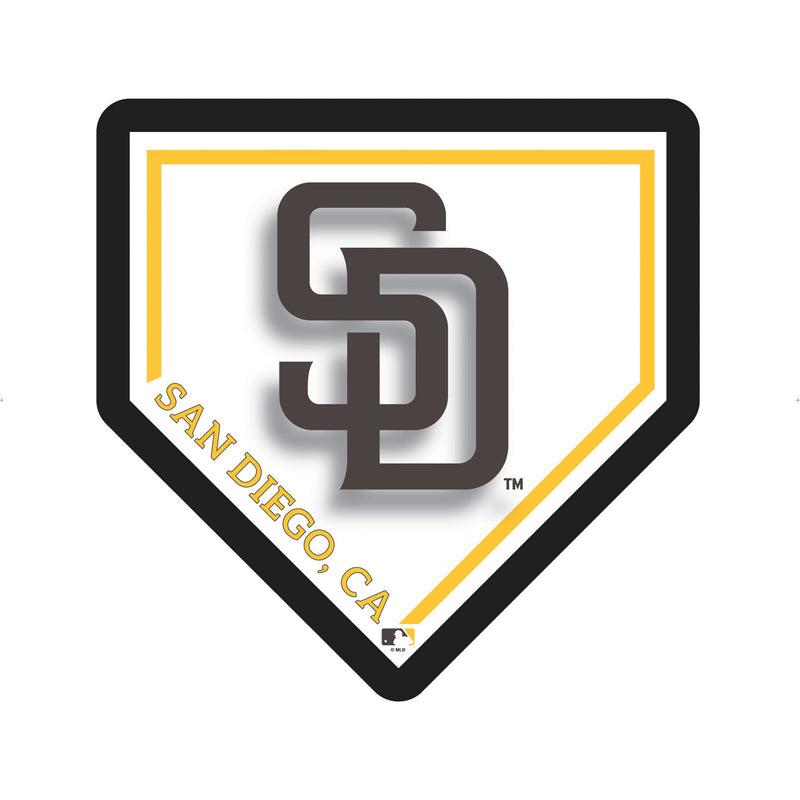 San Diego Padres, LED Wall Decor, Edgelite, Baseball Homeplate