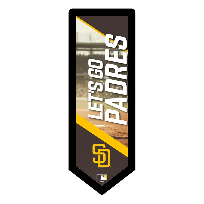San Diego Padres Baseball Pennant Glazelite LED Decor